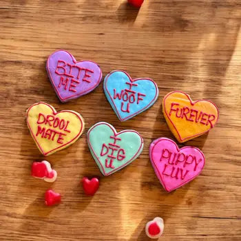 Puppy Conversation Hearts Dog Cookie
