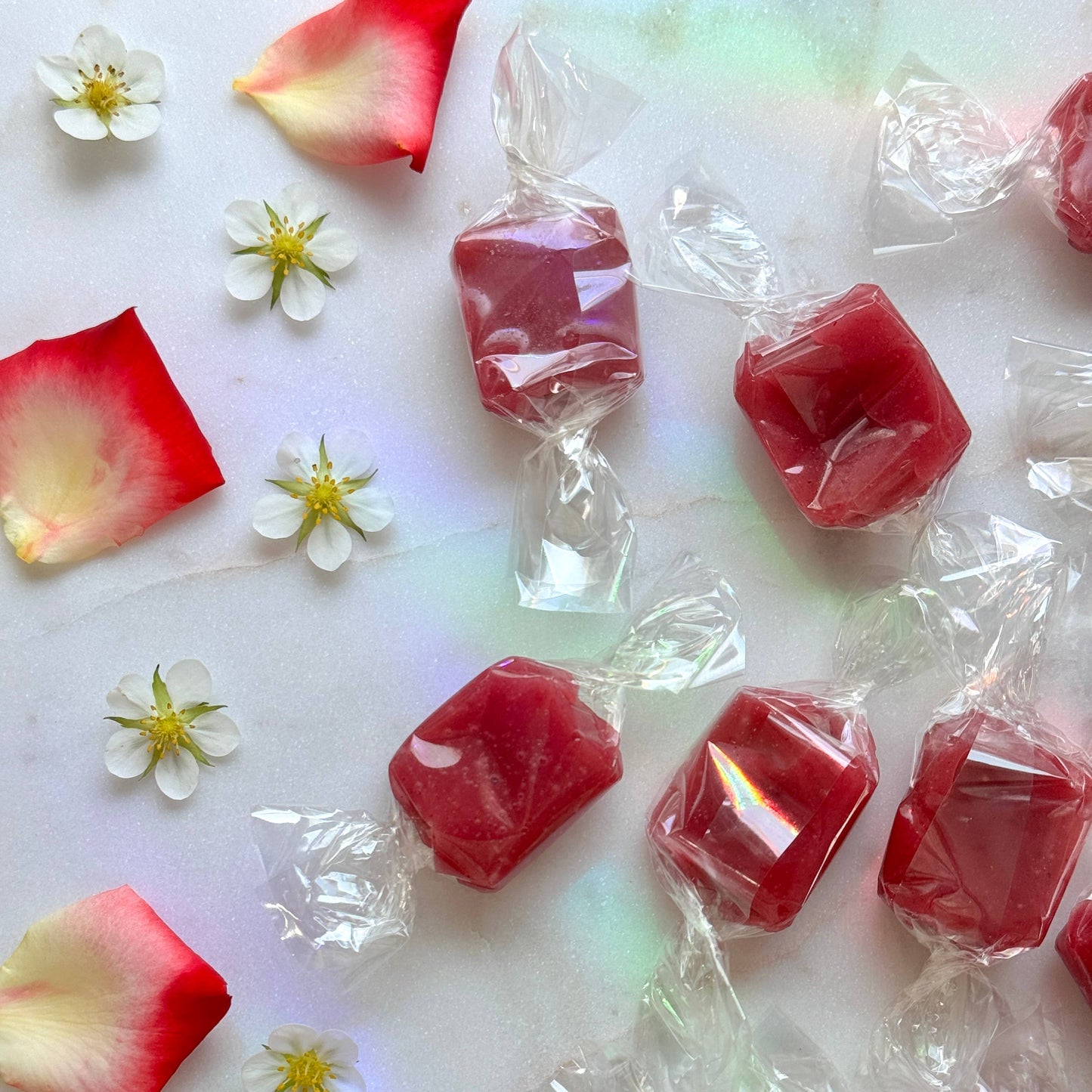 Virgo Moon - Strawberry Hibiscus Rose Fruit Chews