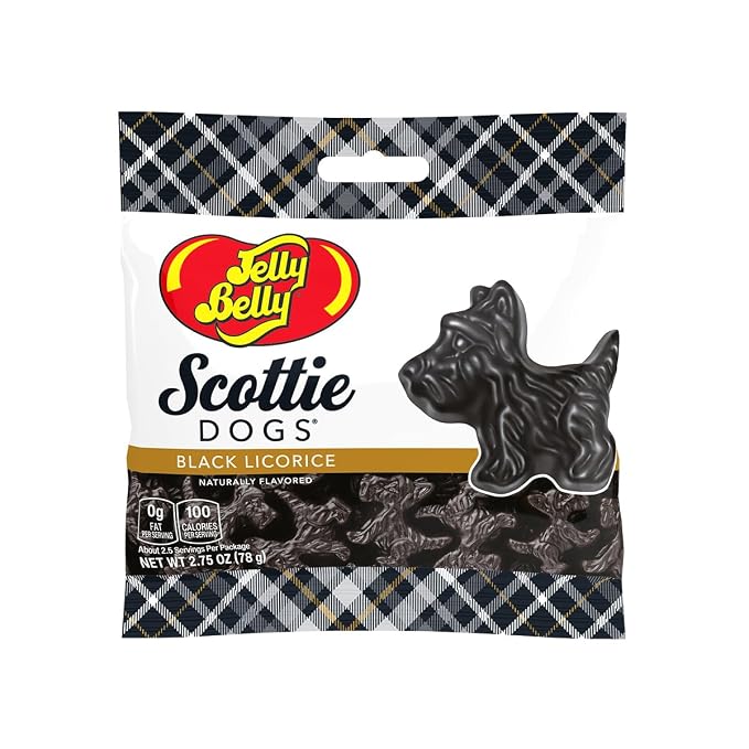 Jelly Belly- Scottie Dogs, Black Licorice