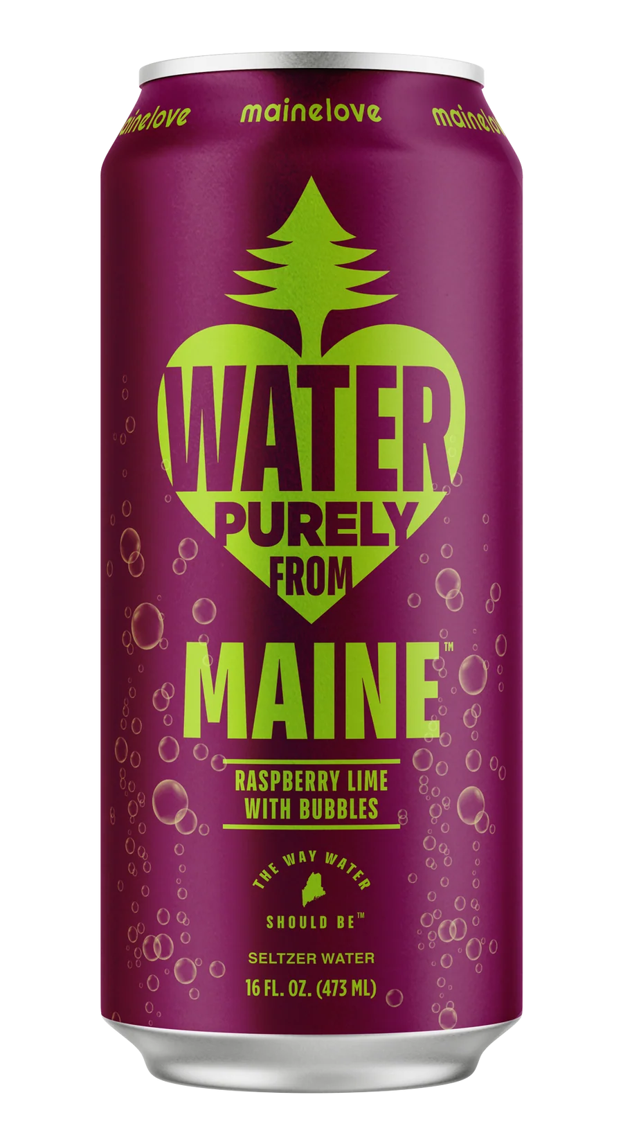 mainelove | Seltzer Water | Raspberry Lime |