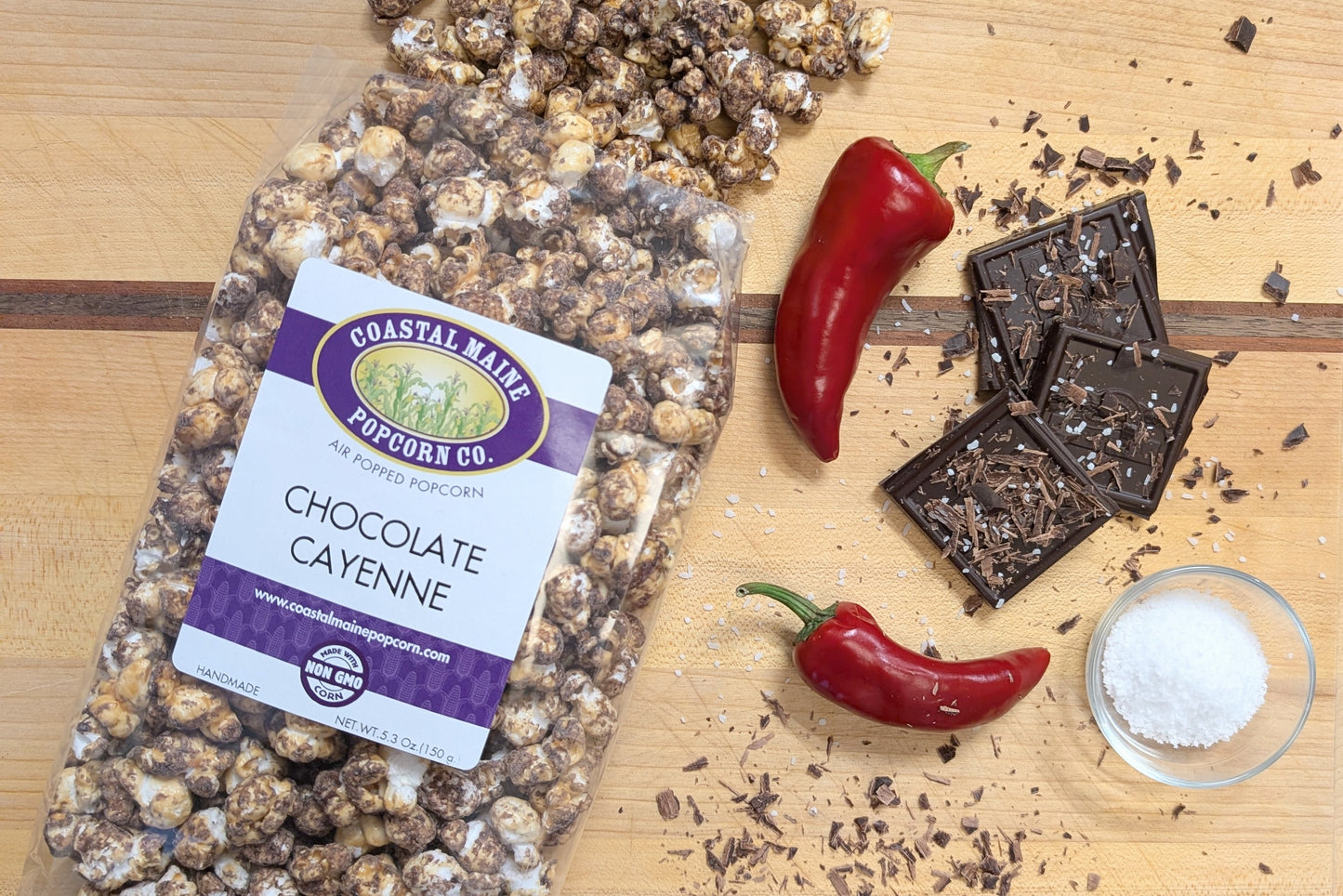 NEW!! Chocolate Cayenne Popcorn