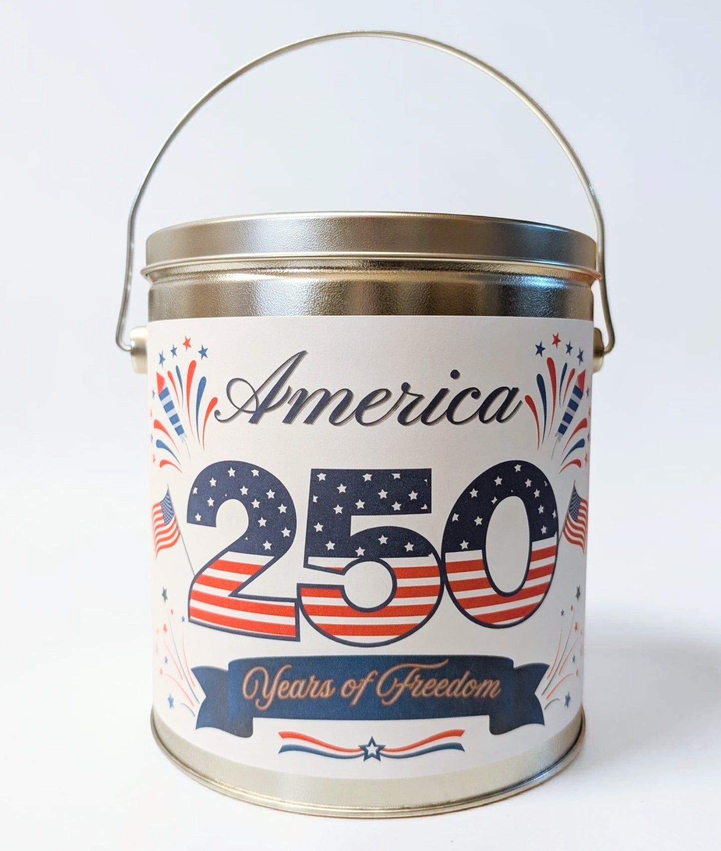 1 Gallon America's 250th Birthday Popcorn Tin