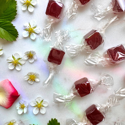 Virgo Moon - Strawberry Hibiscus Rose Lozenges