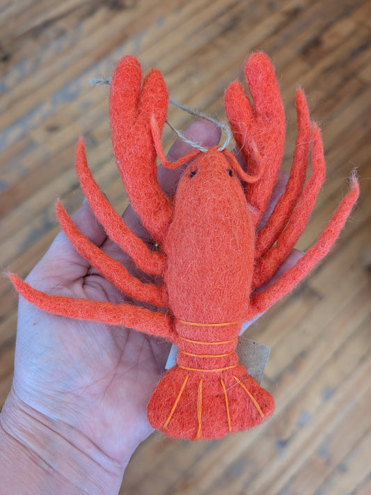 Felt Lobster Ornament