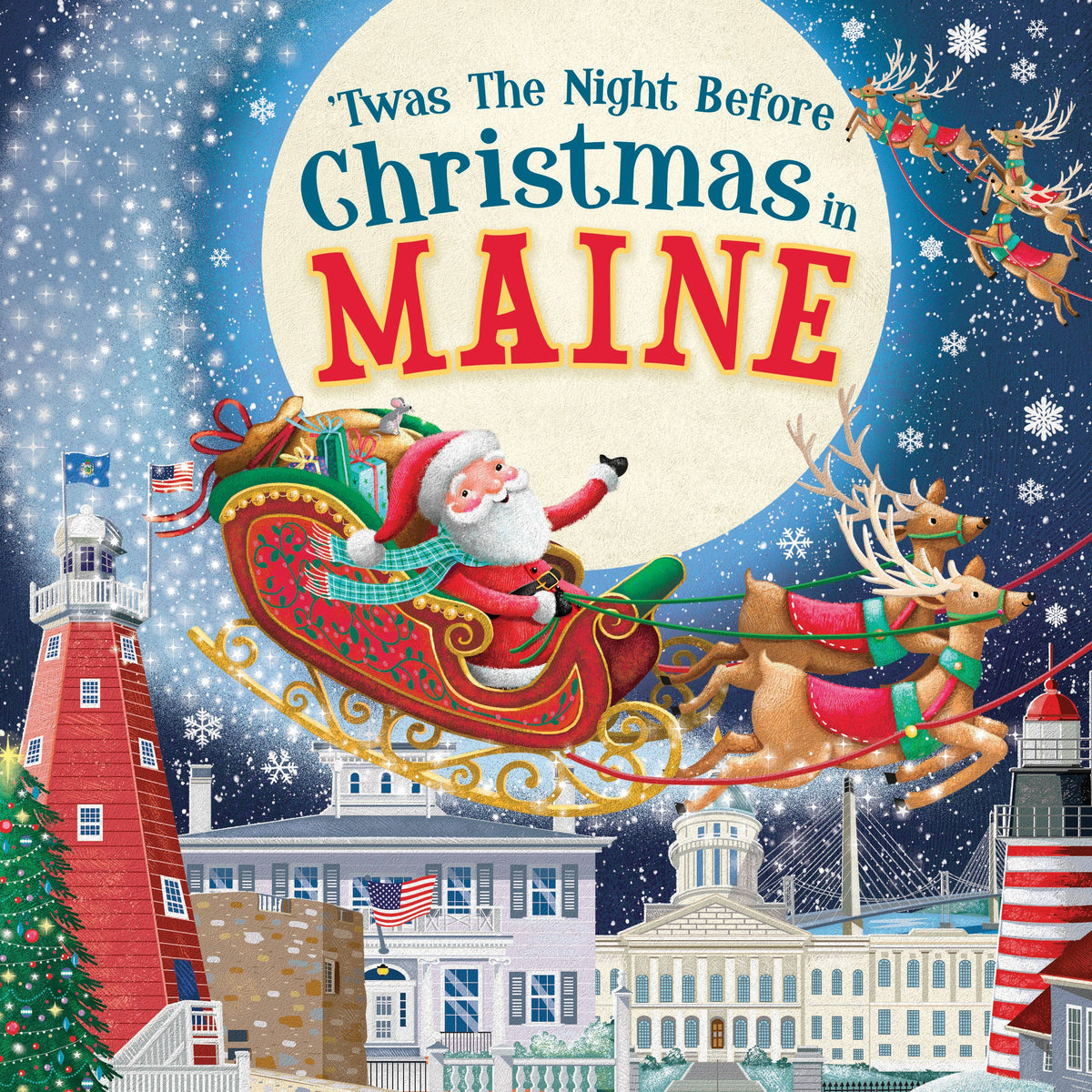 Hometown World | Children's Book | 'Twas the Night Before Christmas in Maine