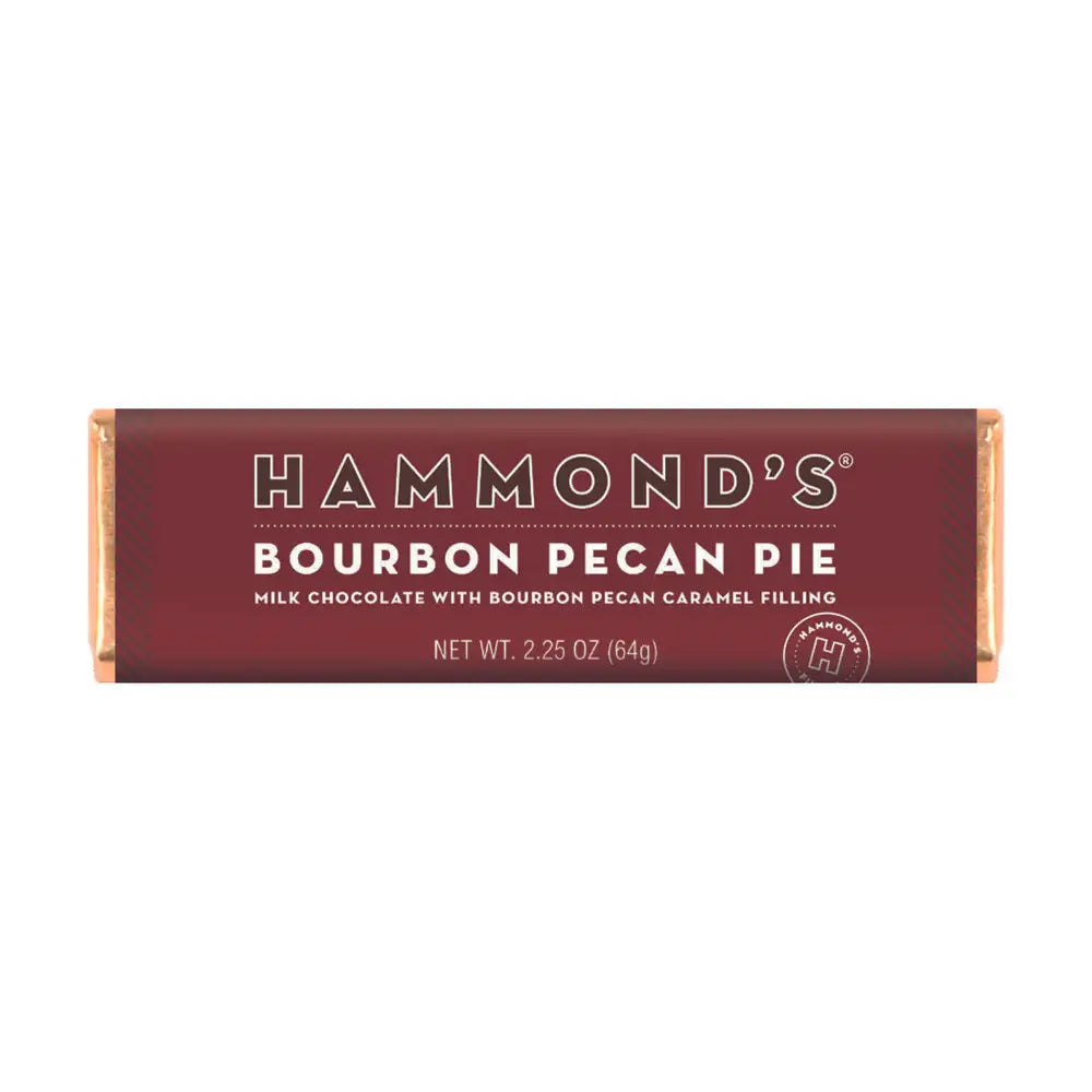 Hammond's Candies - Milk Chocolate - Bourbon Pecan Pie Bar - 2.25 oz