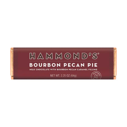 Hammond's Candies - Milk Chocolate - Bourbon Pecan Pie Bar - 2.25 oz
