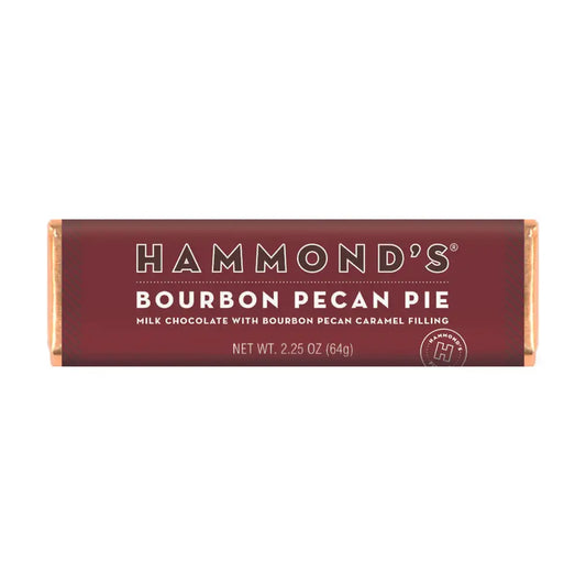 Hammond's Candies - Milk Chocolate - Bourbon Pecan Pie Bar - 2.25 oz