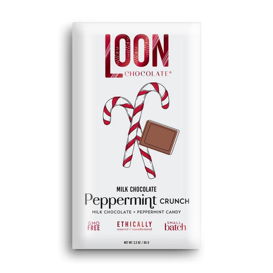 Loon Chocolate- Milk Chocolate Peppermint Crunch