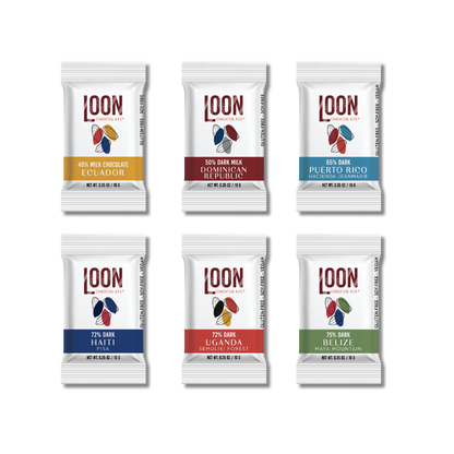 Loon Chocolate Mini Bar Variety Bag - Single Origin