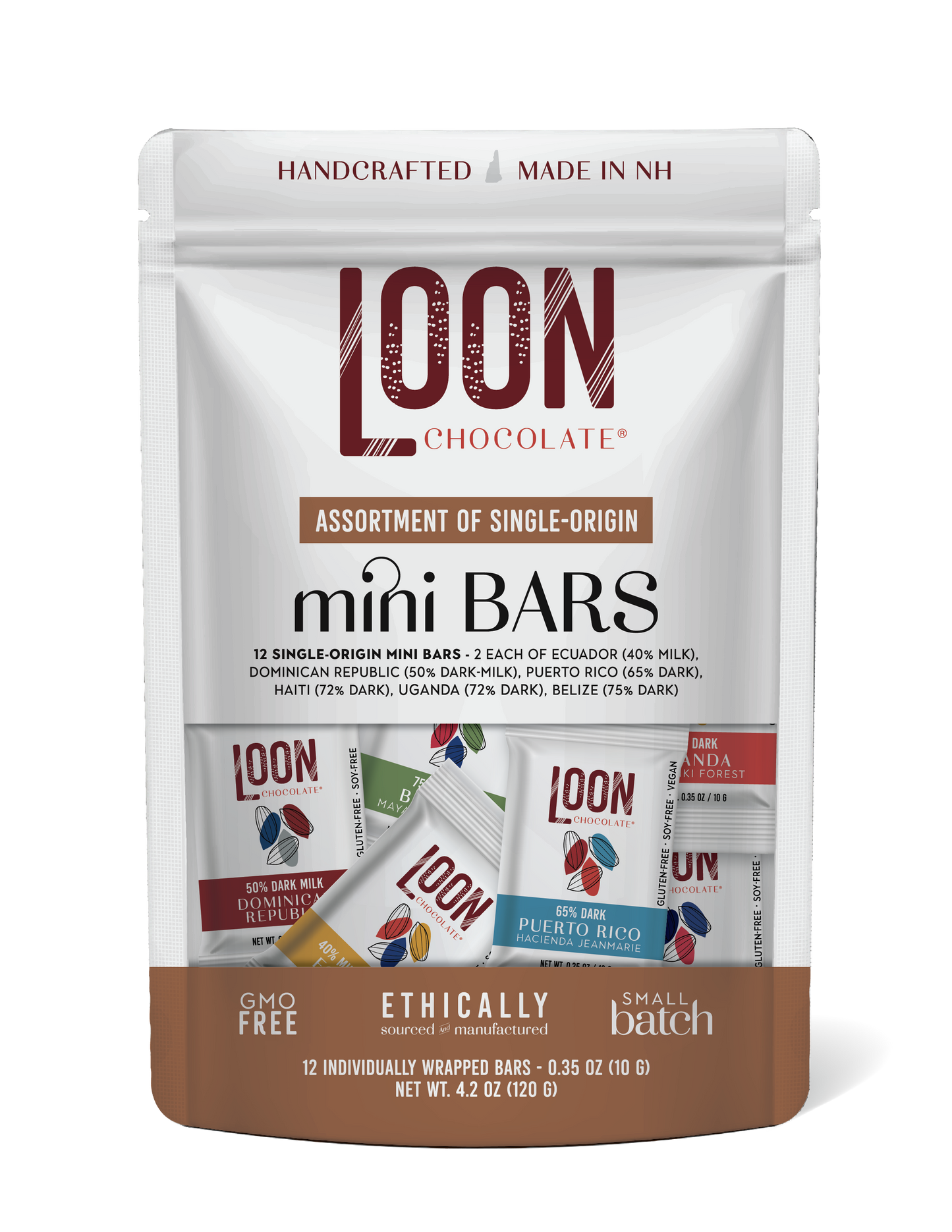 Loon Chocolate Mini Bar Variety Bag - Single Origin