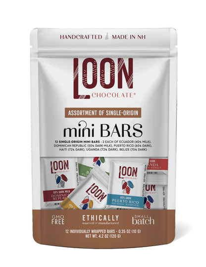 Loon Chocolate Mini Bar Variety Bag - Single Origin