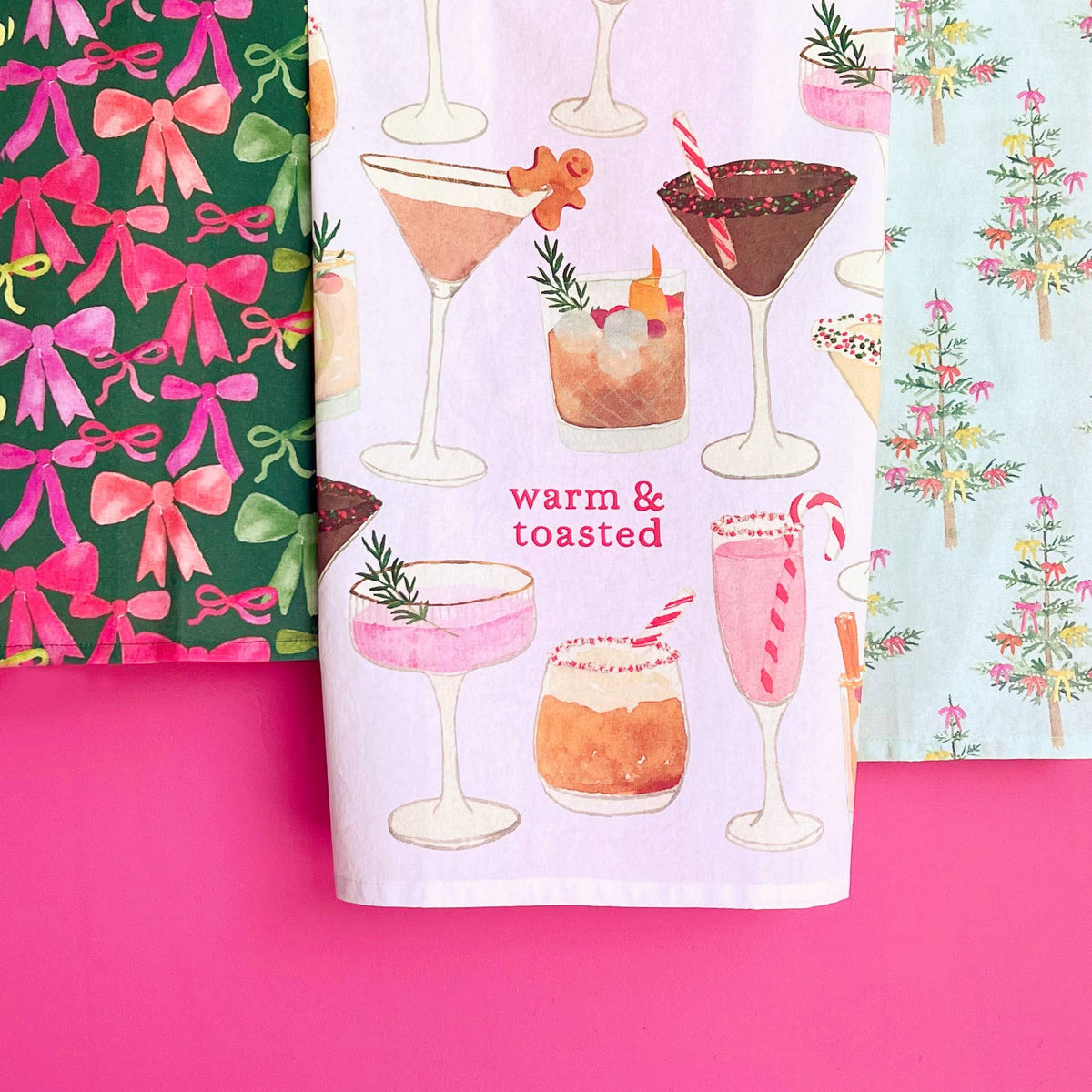 Gert & Co | Tea Towel | Holiday Drinks
