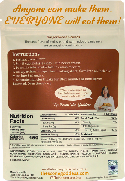 The Scone Goddess | Premium Scone Mix | Gingerbread