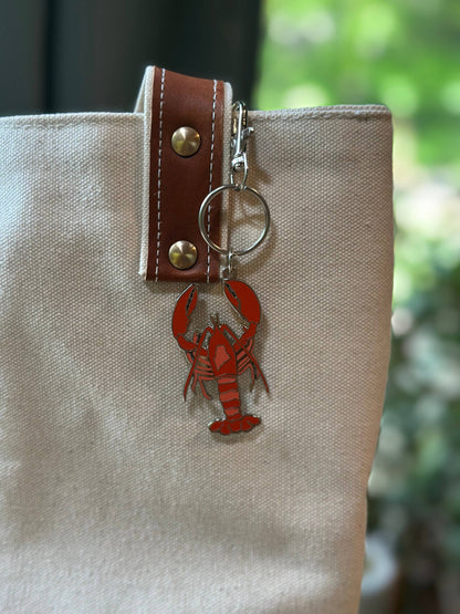Reclaimed Wild - Maine Lobster Enamel Keychain | Bag Charm