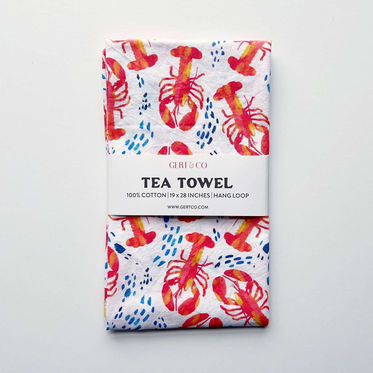 Gert & Co. Lobster Kitchen Towel | Coastal Tea Towel