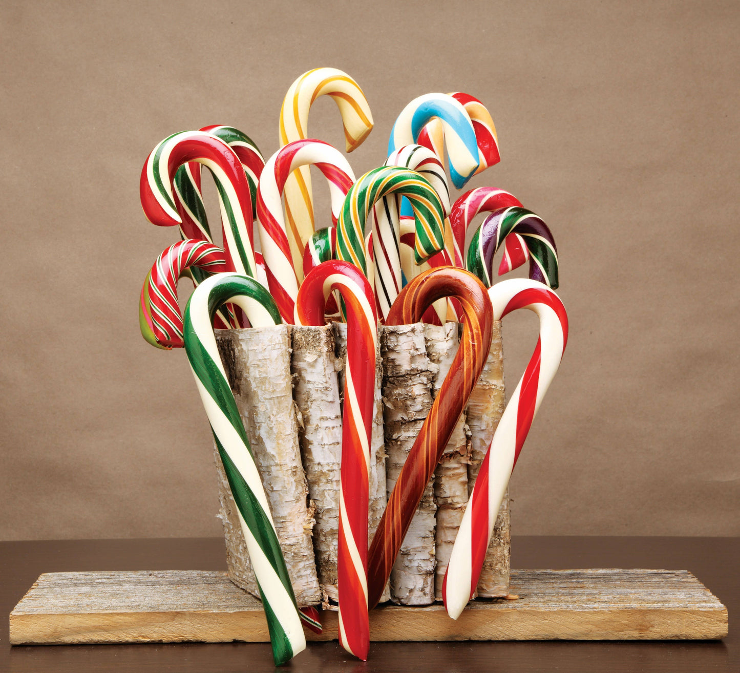 Organic Hand-Spun Jumbo Candy Cane - Butterscotch - 1.75 oz