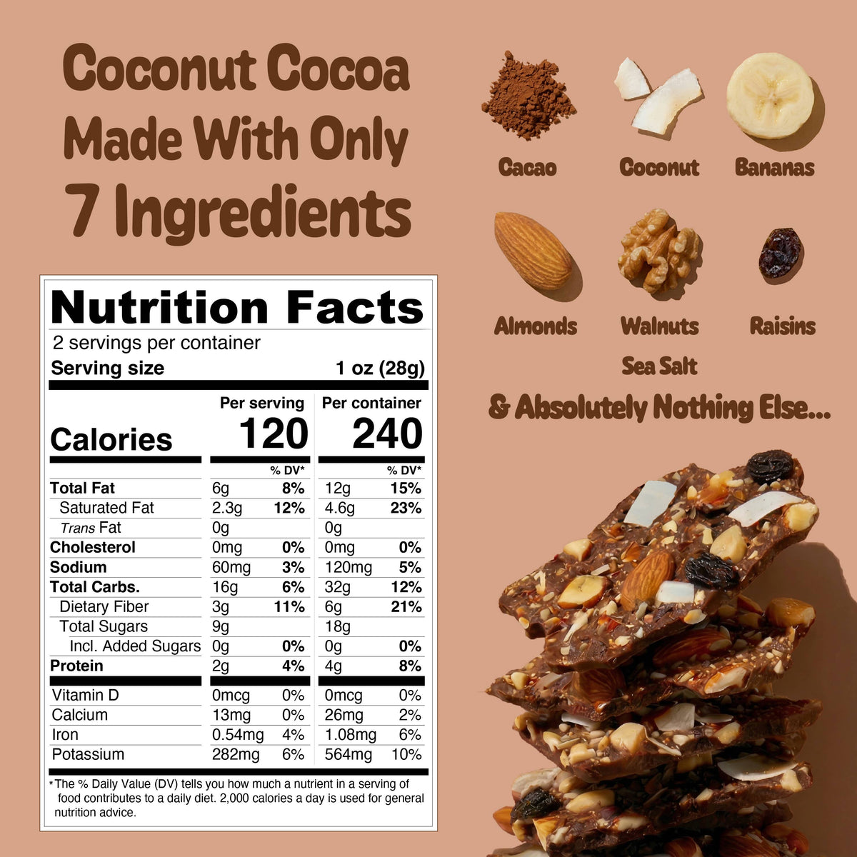 Monkey Brittle | Coconut Cocoa | by Huggins Family Farms