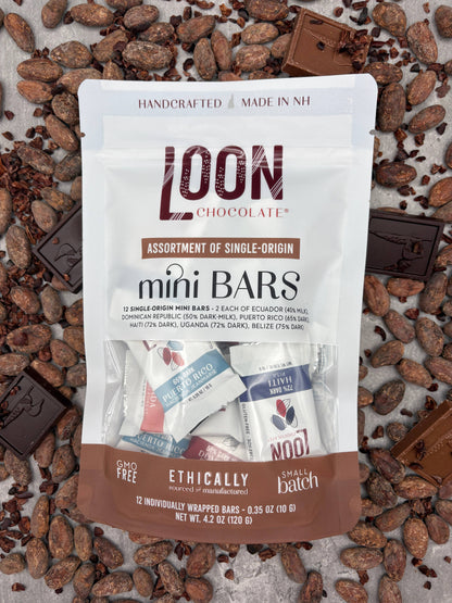 Loon Chocolate Mini Bar Variety Bag - Single Origin