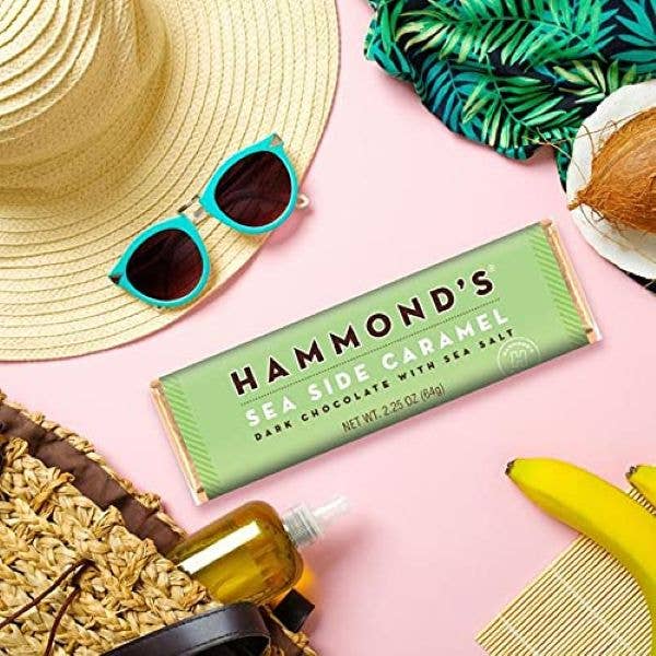 Hammond's Candies - Dark Chocolate - Natural Seaside Caramel Bar - 2.25oz
