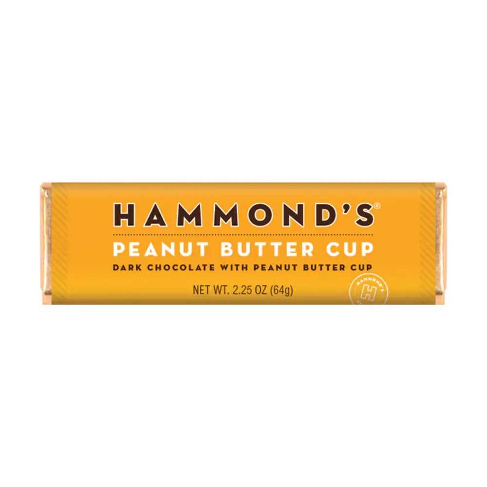 Hammond's Candies - Dark Chocolate - Peanut Butter Cup Bar - 2.25 oz