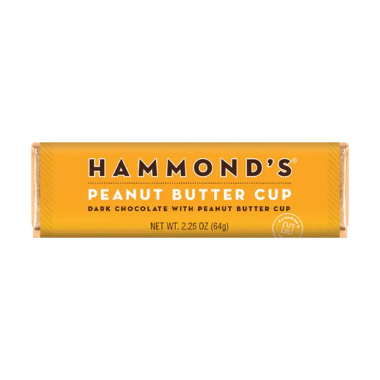 Hammond's Candies - Dark Chocolate - Peanut Butter Cup Bar - 2.25 oz