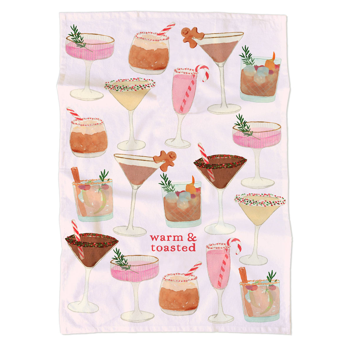 Gert & Co | Tea Towel | Holiday Drinks