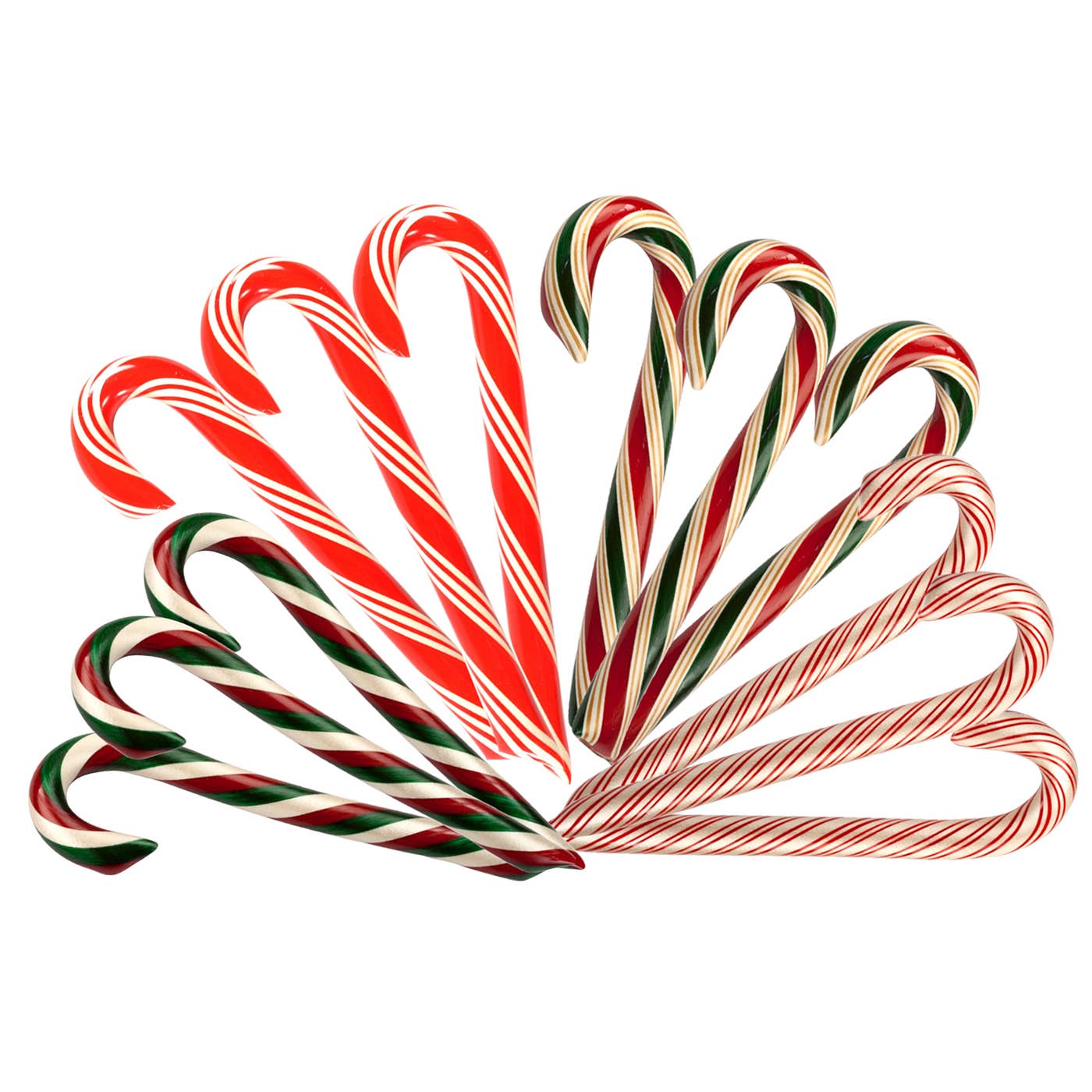 Organic Hand-Spun Jumbo Candy Cane - Butterscotch - 1.75 oz