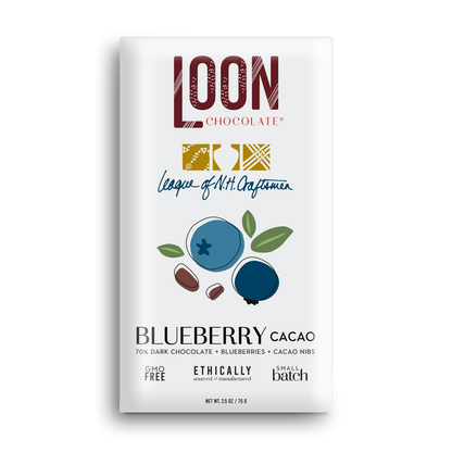 Loon Chocolate - Blueberry Cacao Dark Chocolate