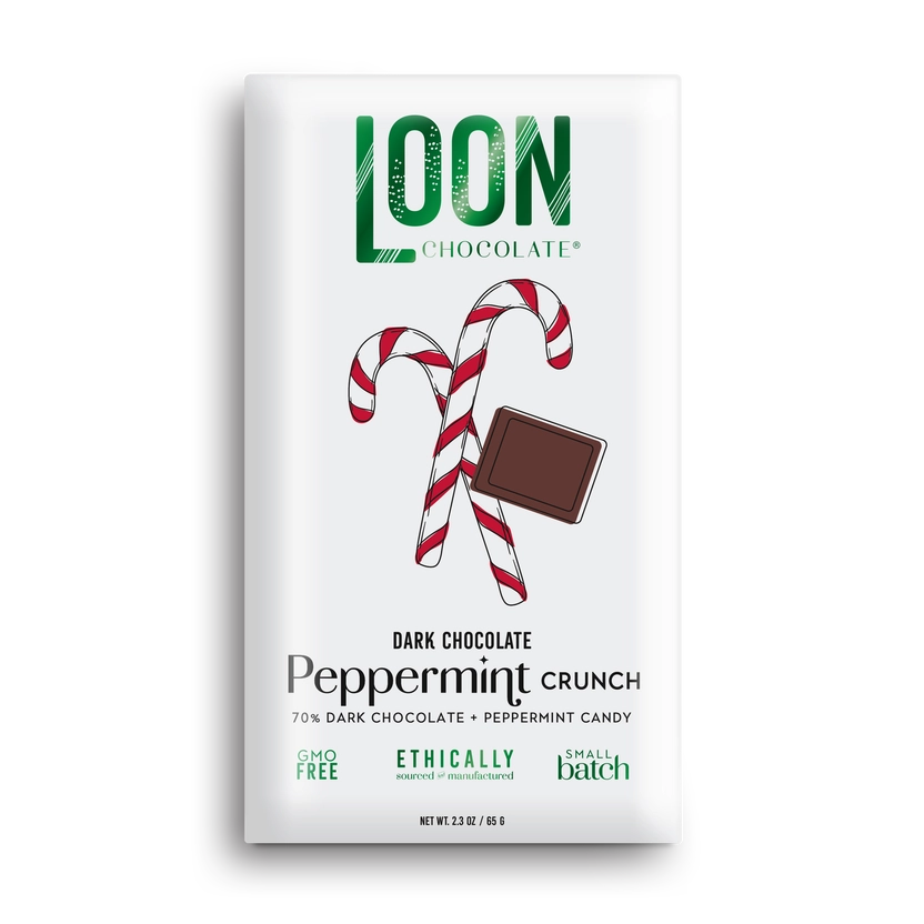 Loon Chocolate - Dark Chocolate Peppermint Crunch