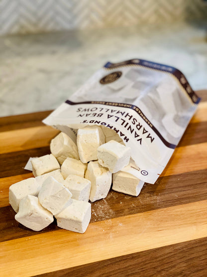 Handmade All-Natural Marshmallows - Vanilla Bean - 4 oz Bag