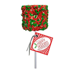 Melville Giant Festive Marshmallow - Holiday Holly Confetti White Chocolate