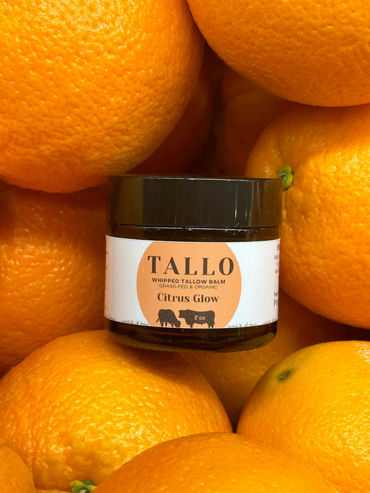 Tallo Organic 100% Grass-Fed Whipped Tallow Balm - Citrus Glow