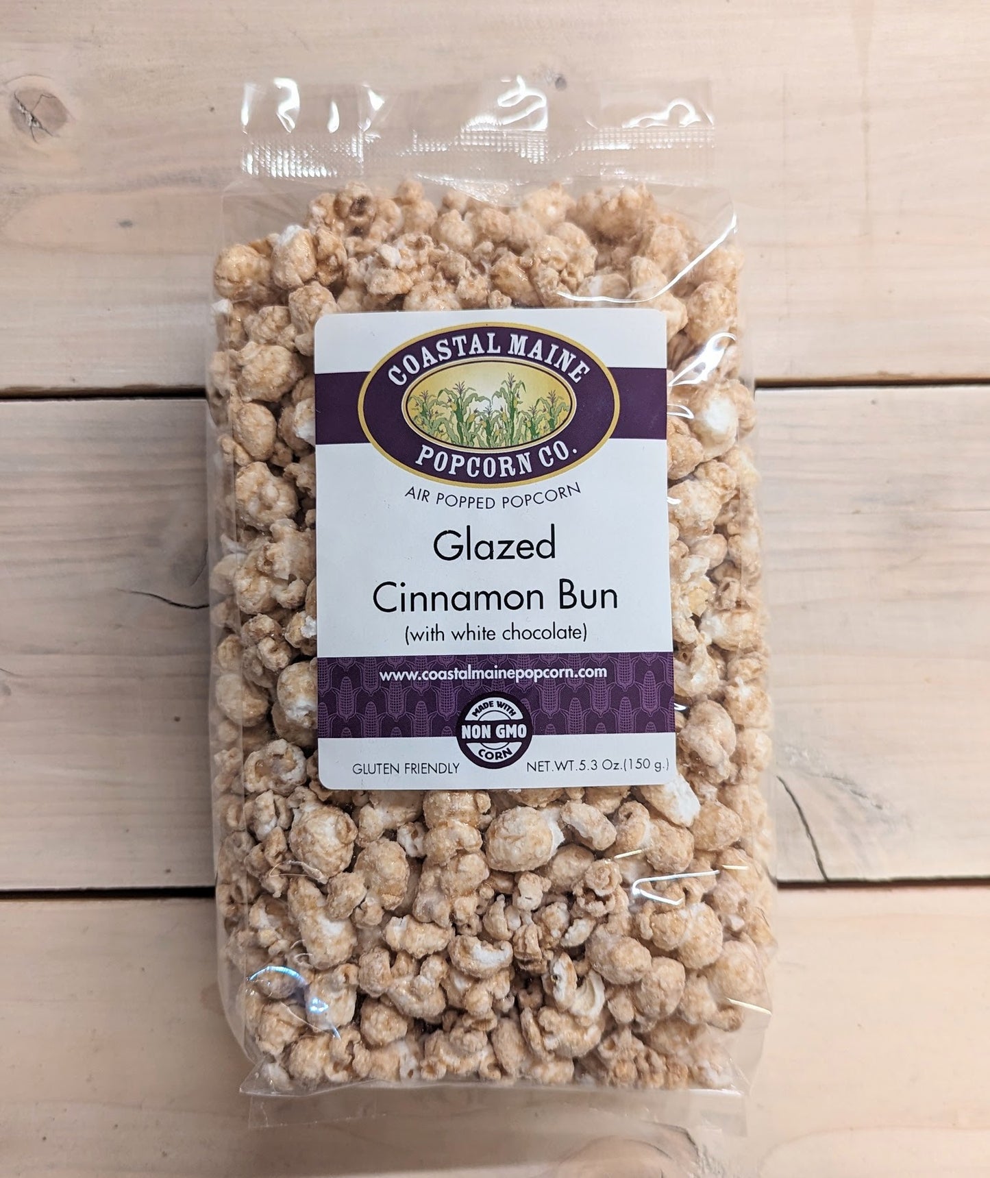 Glazed Cinnamon Bun Popcorn