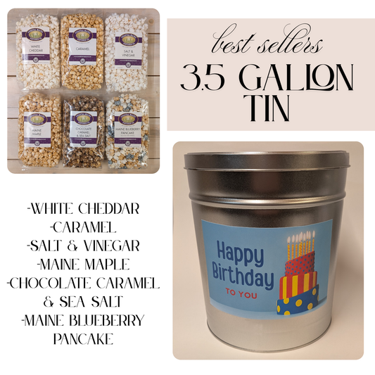 "Happy Birthday" - Best Sellers Popcorn tin
