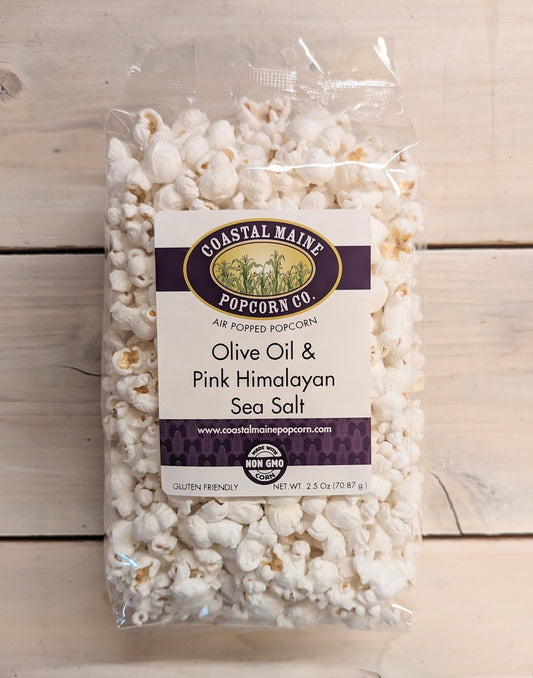 Olive Oil & Pink Himalayan Sea Salt Popcorn