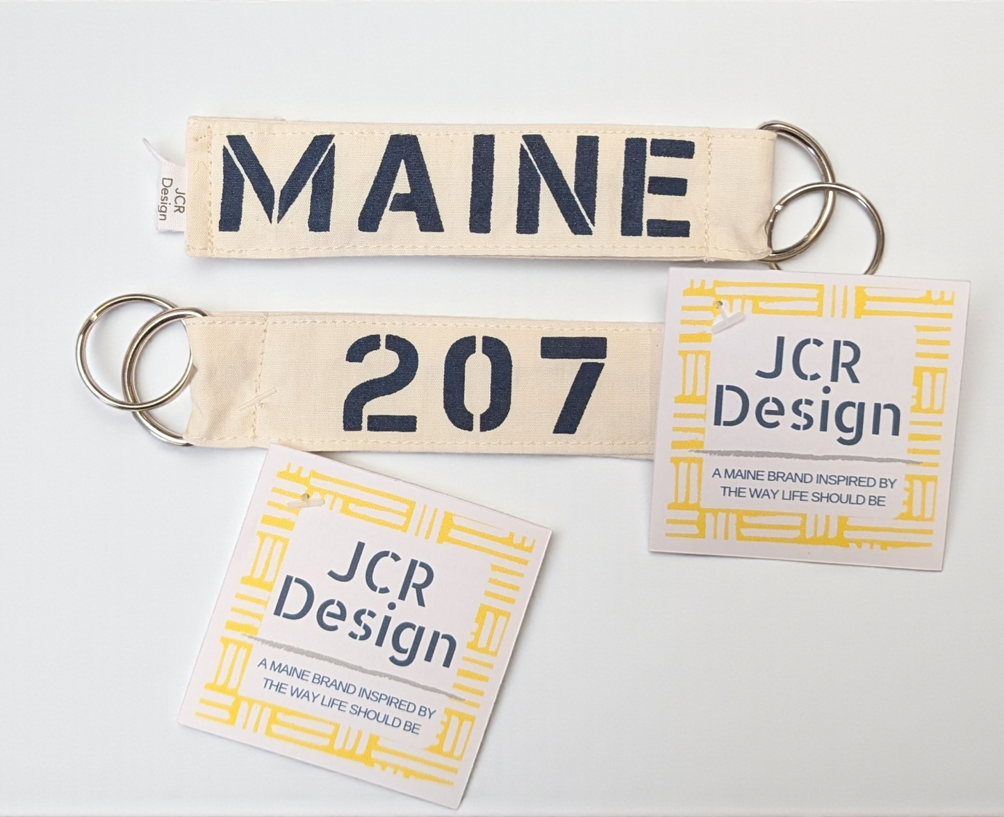 JCR Designs - Maine/207 Keychain