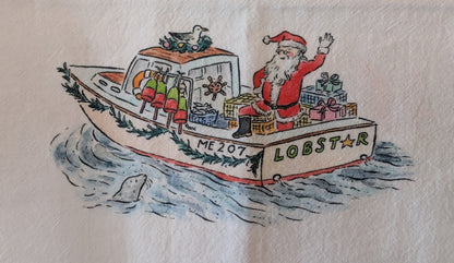 Independent Puppy | Tea Towel | Mainely Santa