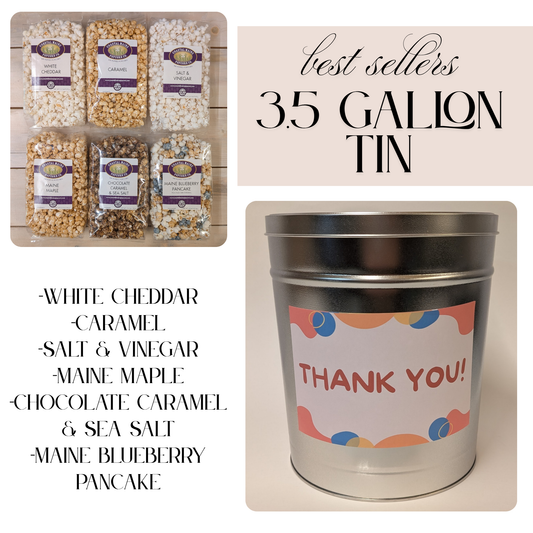 "Thank You" - Best Sellers Popcorn tin