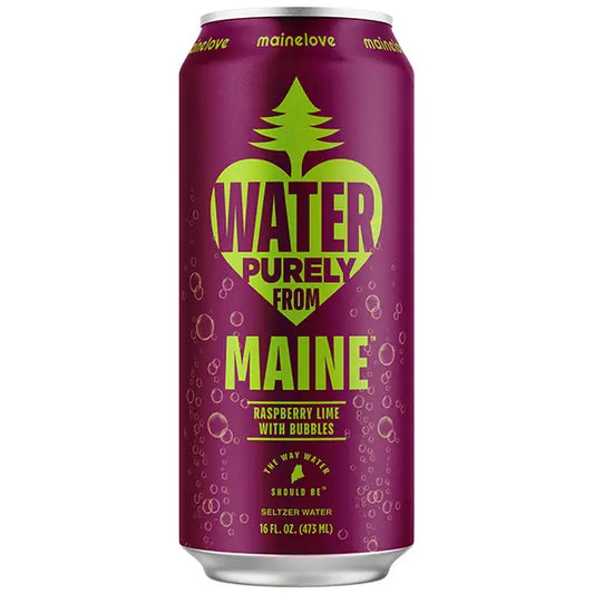 mainelove  Raspberry Lime Seltzer 16oz