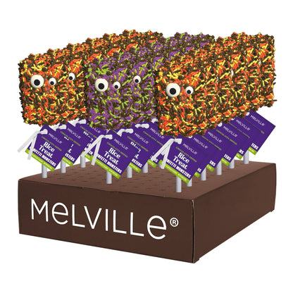 Melville Candy Co. | Halloween Monster Sprinkle Rice Treat Pops | Assorted