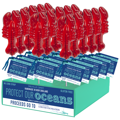 Melville Candy Company | "Gulf of Maine Lobster Foundation" | Lobster Lollipops