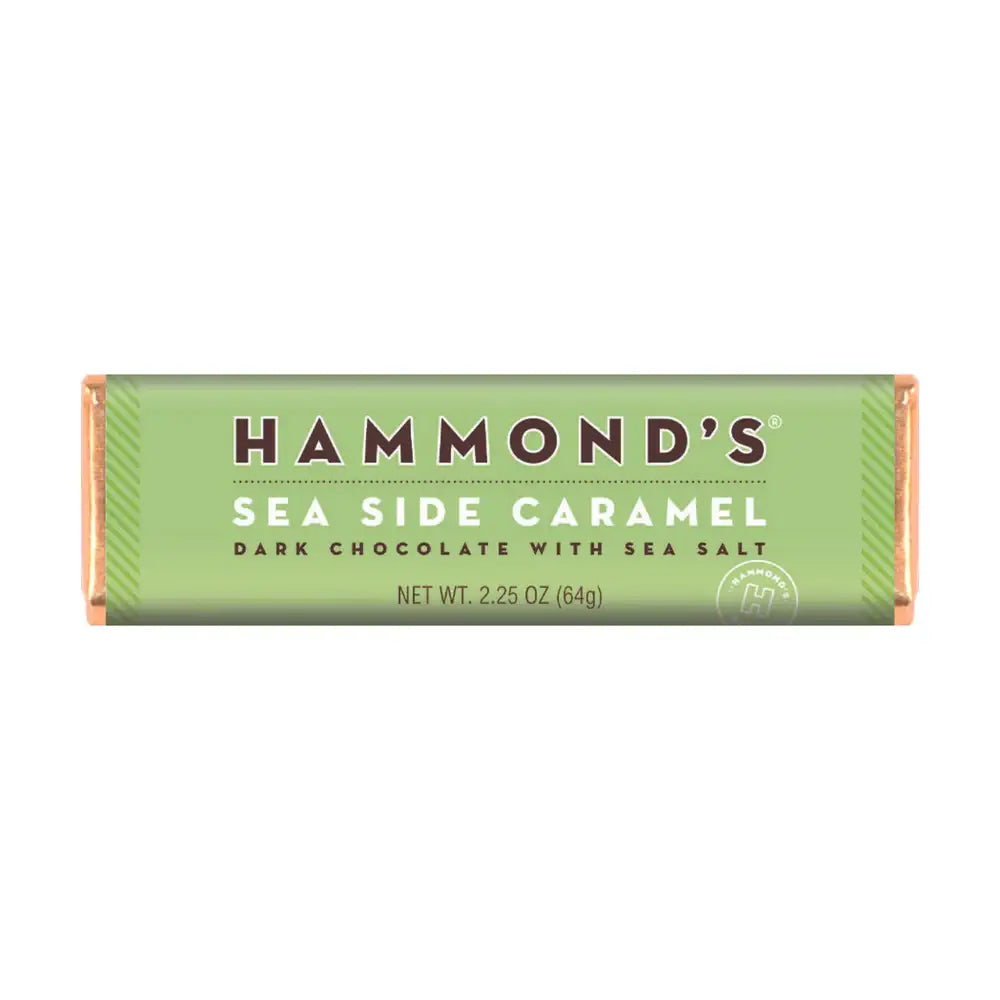 Hammond's Candies - Dark Chocolate - Natural Seaside Caramel Bar - 2.25oz