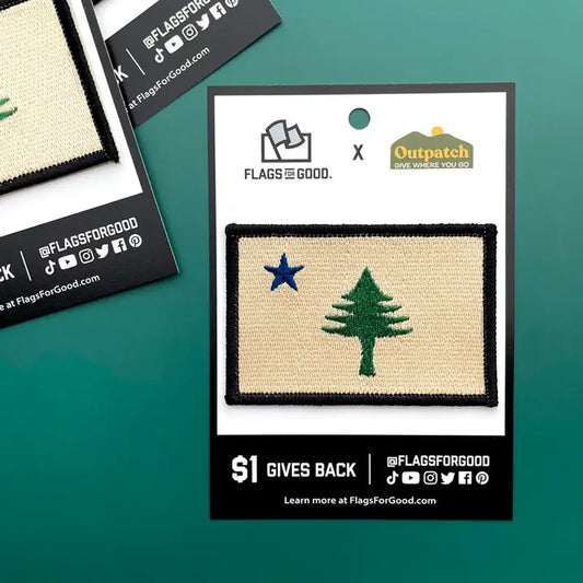 Flags For Good Patch - Maine Flag