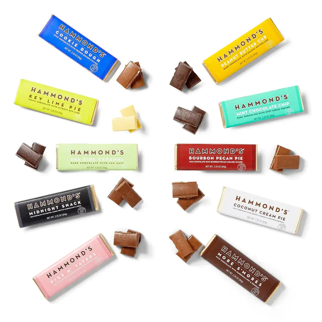 Hammond's Candies - Dark Chocolate - Natural Toffee Brittle Bar - 2.25oz