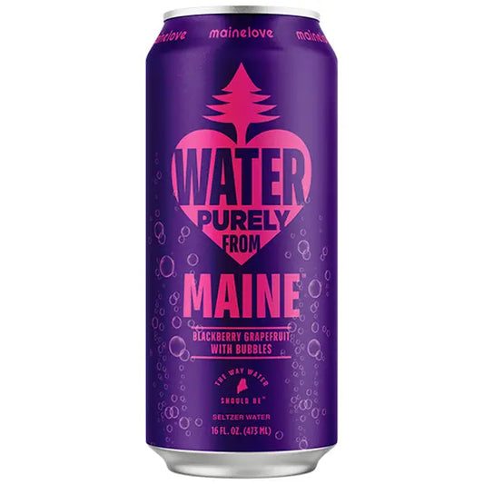mainelove BlackberryGrapefruit Seltzer 16oz