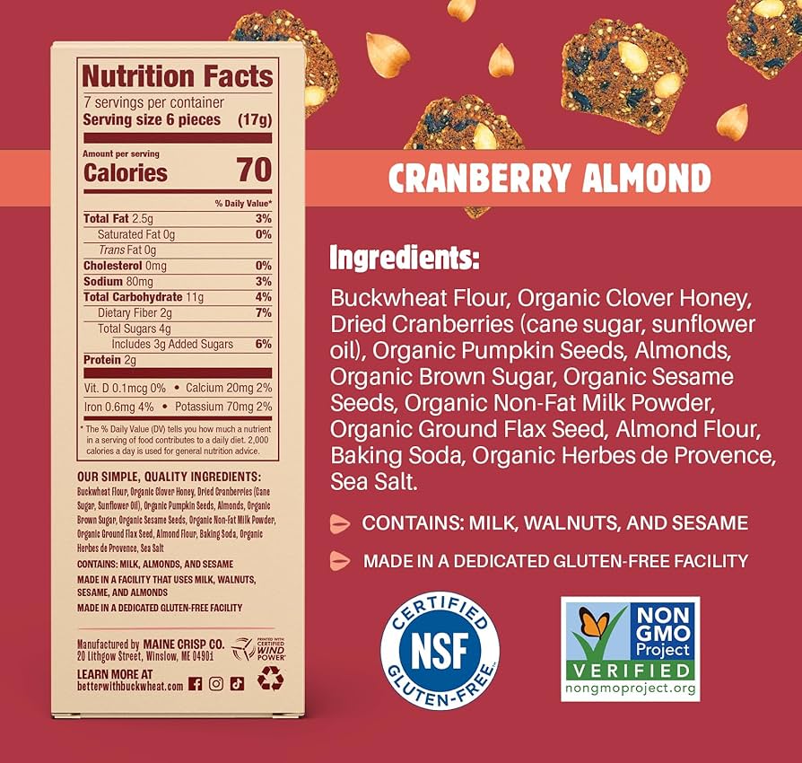 Better with Buckwheat- Cranberry Almond