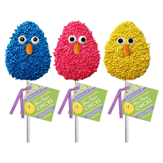 Easter Chick Rice Treat Pops