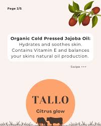Tallo Organic 100% Grass-Fed Whipped Tallow Balm - Citrus Glow