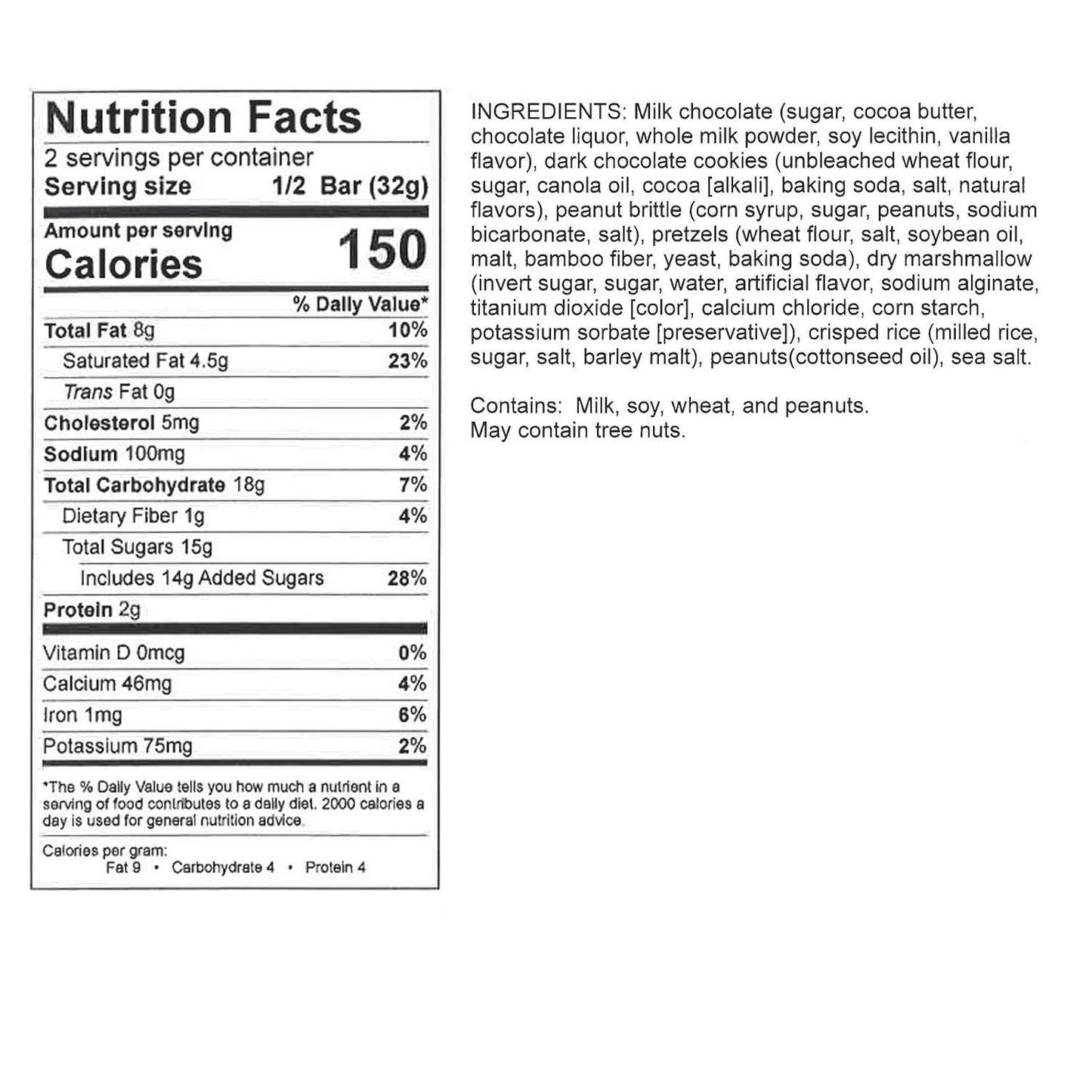Hammond's Candy - Milk Chocolate - Midnight Snack - 2.25 oz